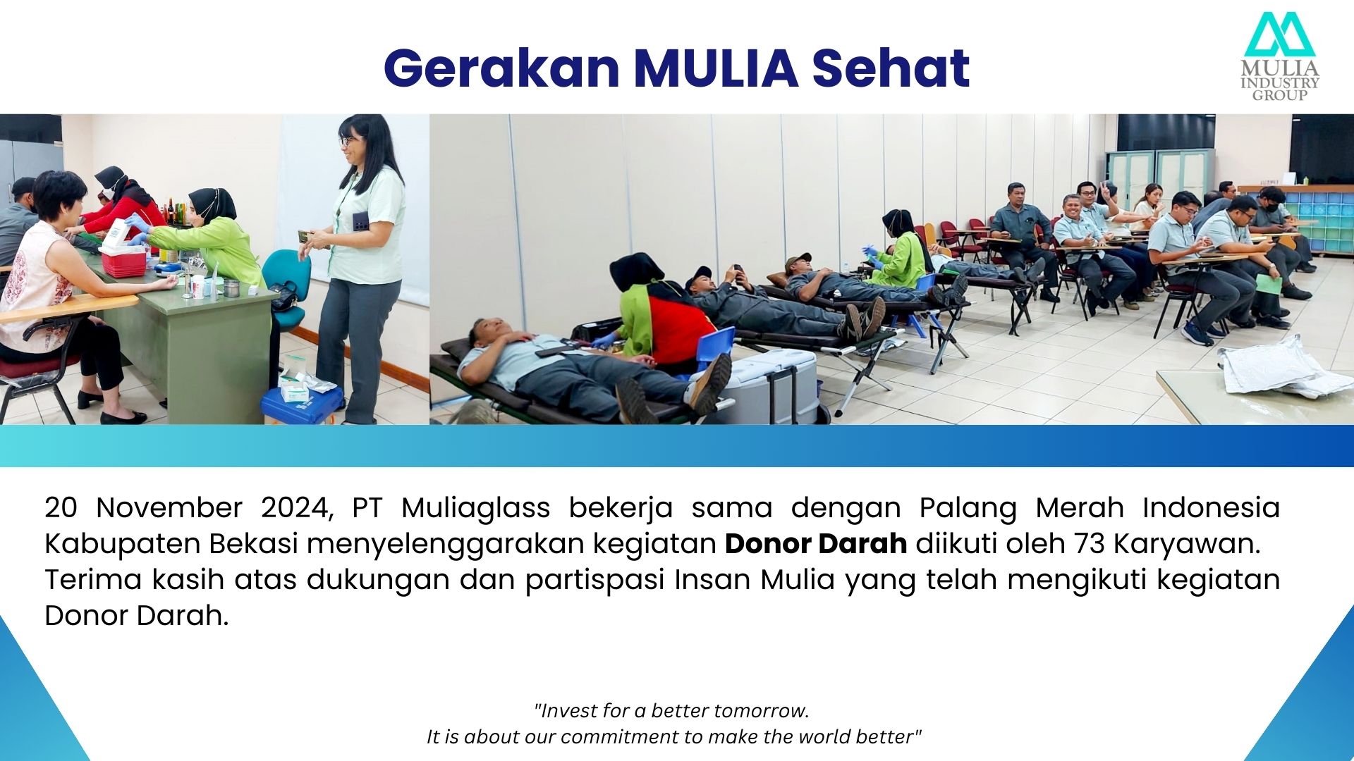 Gerakan MULIA Sehat: Donor Darah